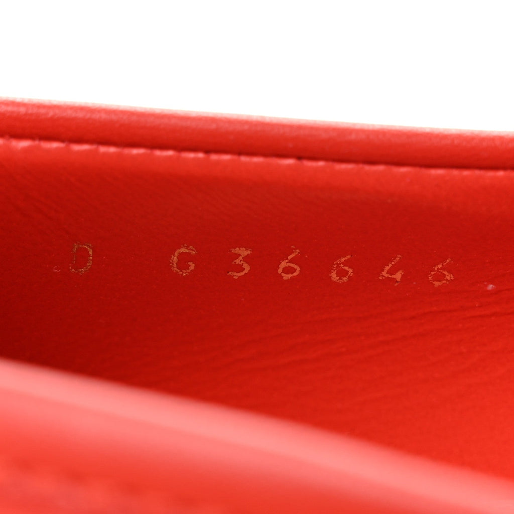Lambskin Quilted CC Turnlock Loafers 37.5 Red
