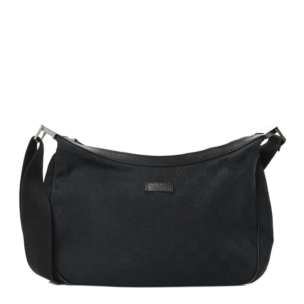 Monogram Medium Half Moon Hobo Black