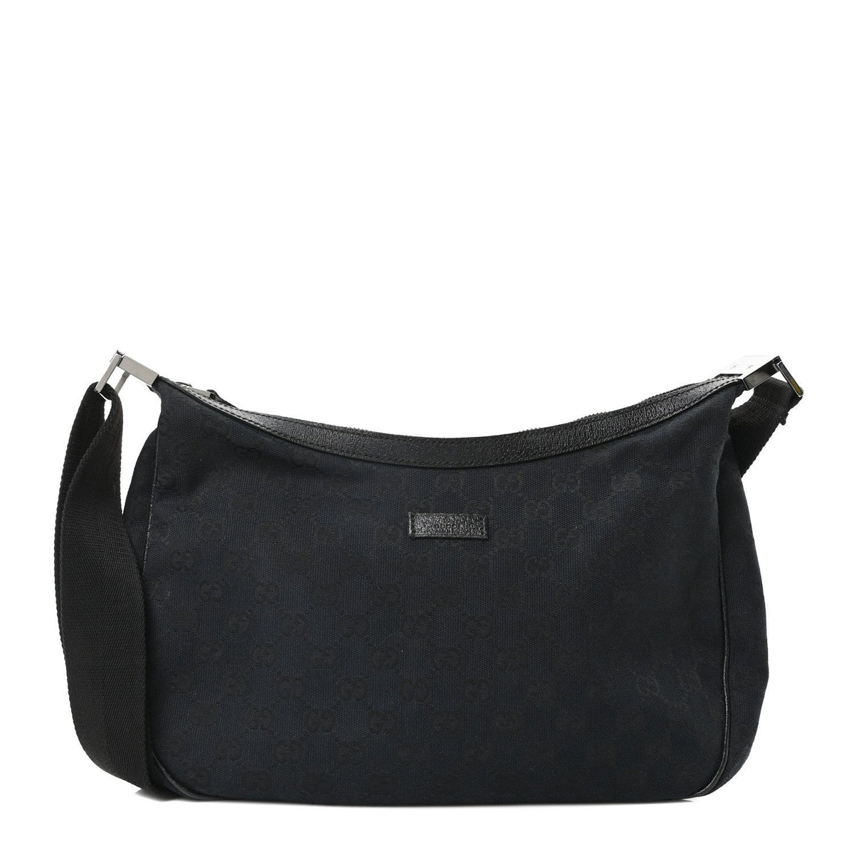 Monogram Medium Half Moon Hobo Black