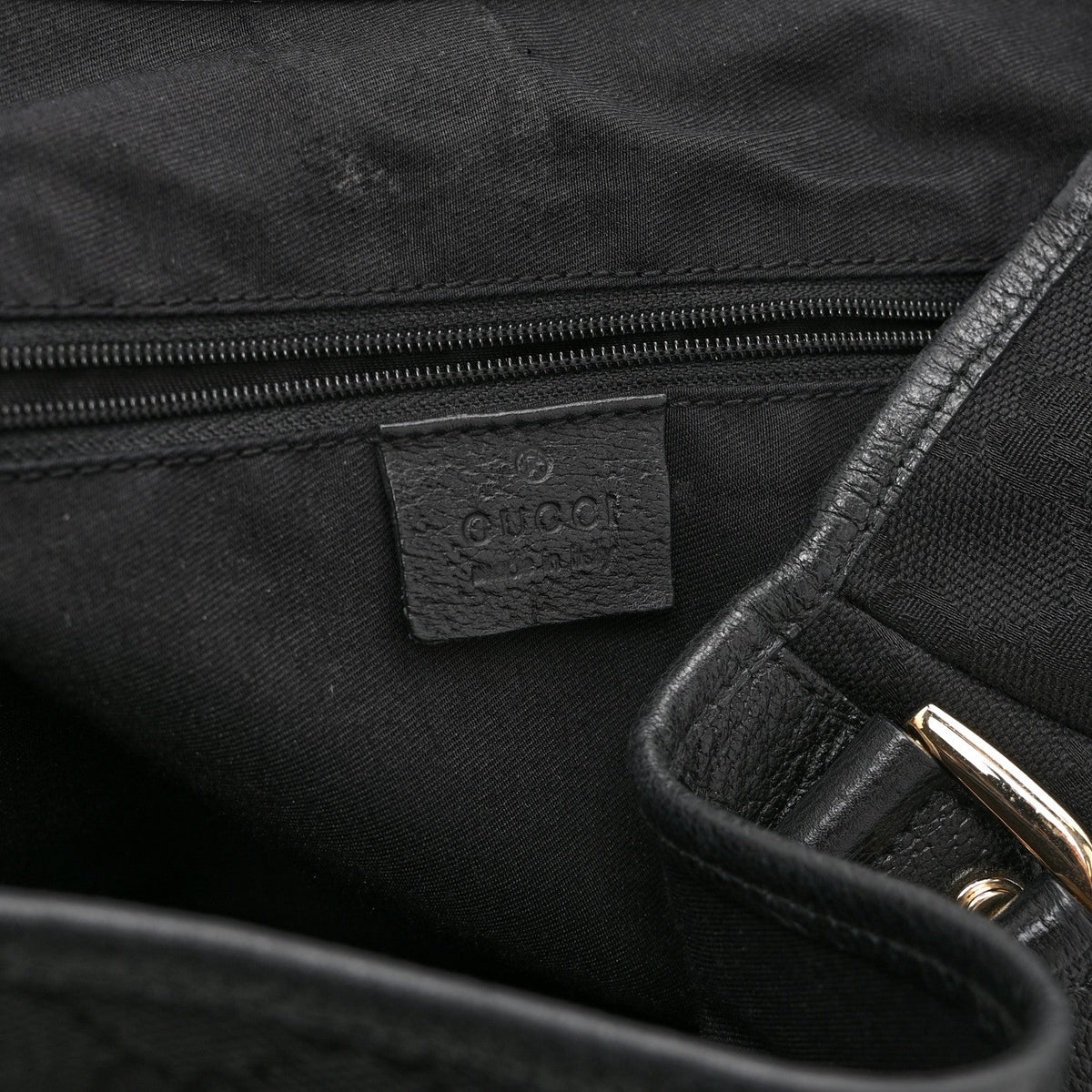 Monogram Medium Abbey Shoulder Bag Black