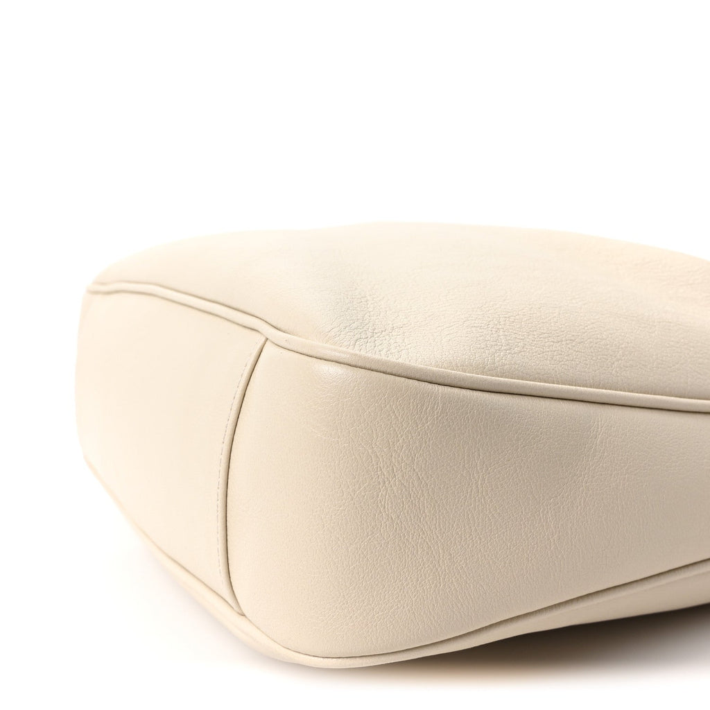 Softy Wonka Textured Dollar Calfskin Medium Diana Bamboo Shoulder Bag Mystic White Hibiscus Red