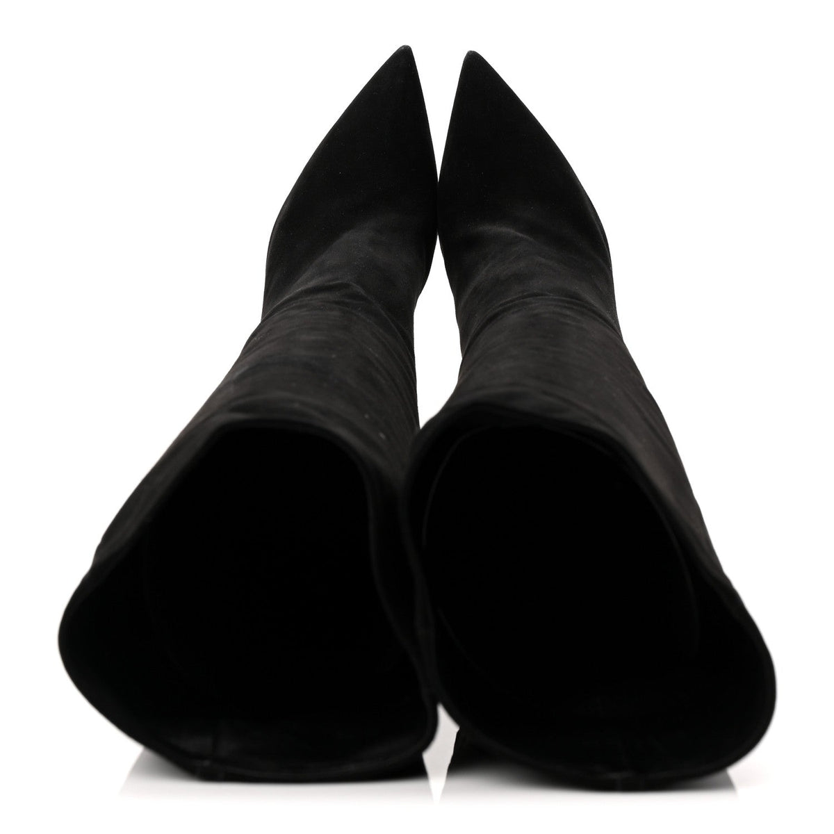 Suede High Boots 41 Black