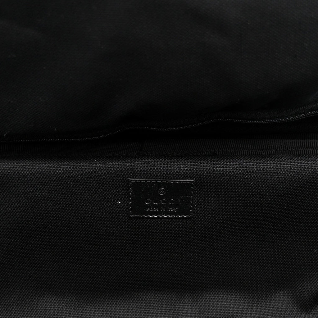 GG Supreme Monogram Azalea Calfskin Retro Interlocking G Small Savoy Cabin Trolley Beige Ebony Brown Sugar