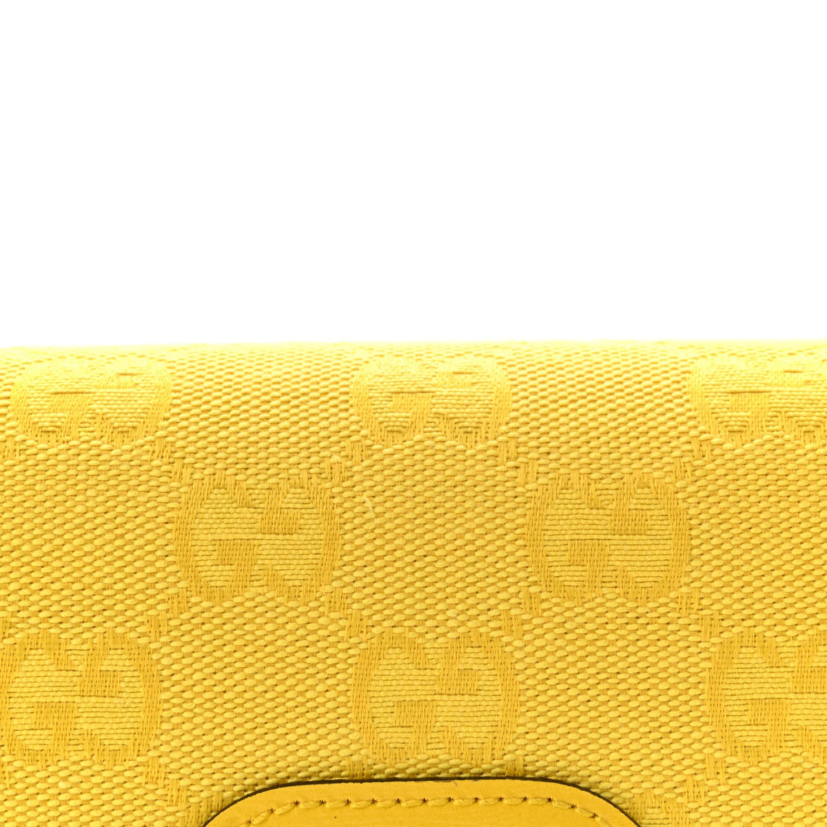 GG Monogram Scratch Lux Calfskin Mini Luce Shoulder Bag Yellow