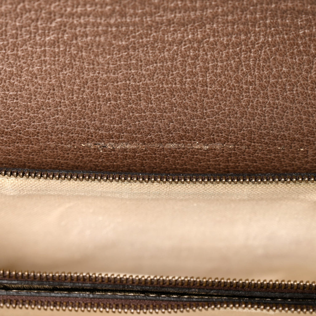 GG Supreme Monogram Web Ophidia Flap Messenger Bag  Beige New Acero