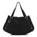 Monogram Medium Abbey Shoulder Bag Black