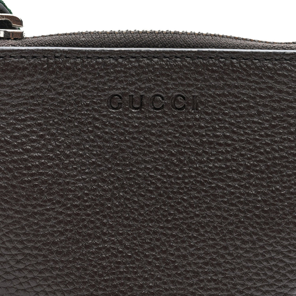 Pebbled Calfskin Mini B Shoudler Bag Brown