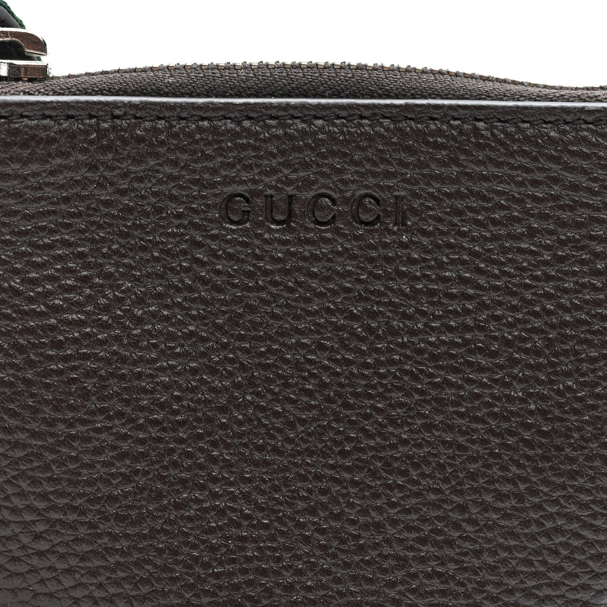 Pebbled Calfskin Mini B Shoudler Bag Brown