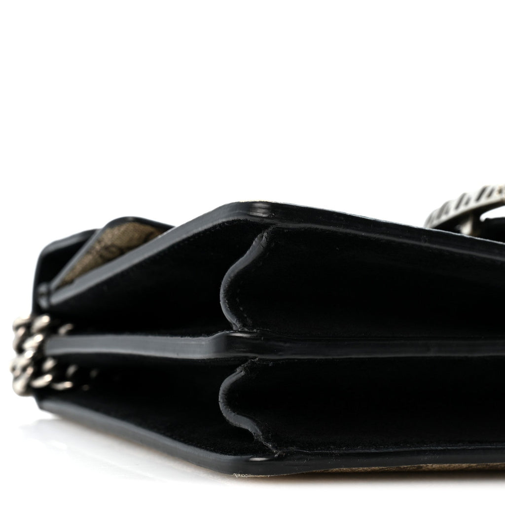 GG Supreme Monogram Small Dionysus Shoulder Bag Black