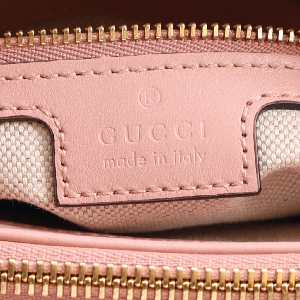 Calfskin GG Matelasse Mini Top Handle Bag Perfect Pink