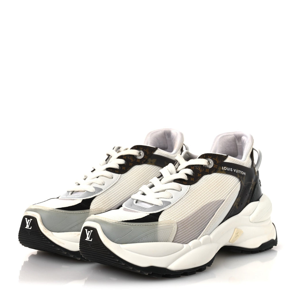 Monogram Calfskin Run 55 Sneakers 38 White
