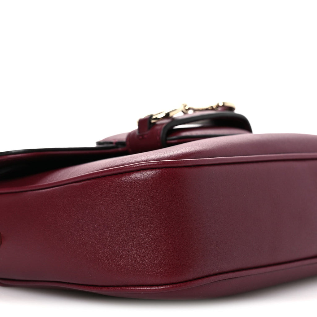 Arabella Calfskin Horsebit 1955 Shoulder Bag Rosso Ancora