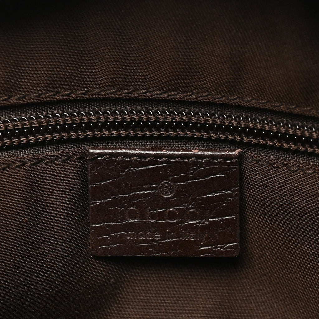 GG Plus Monogram Shoulder Bag Dark Brown
