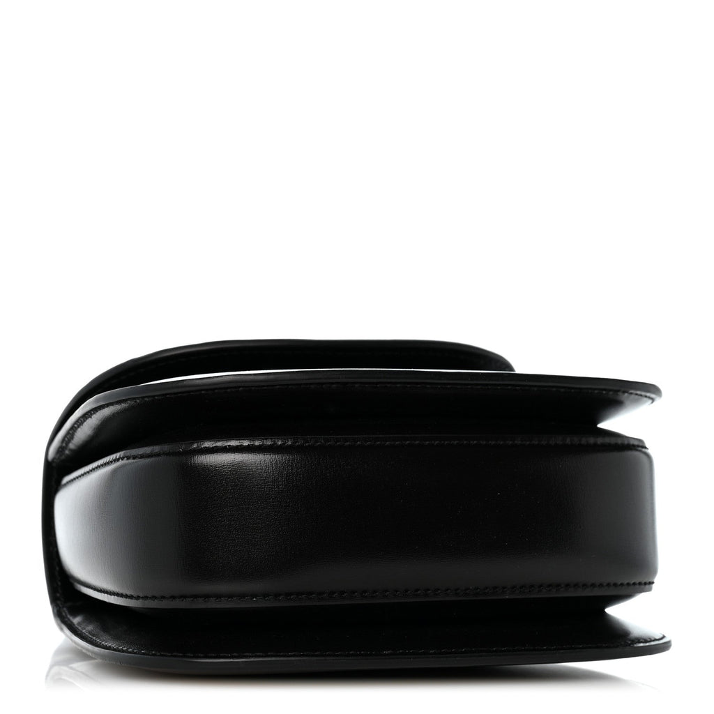 Boarded Dyana Lux Calfskin Web Monochrome Small Bamboo 1947 Top Handle Bag Black
