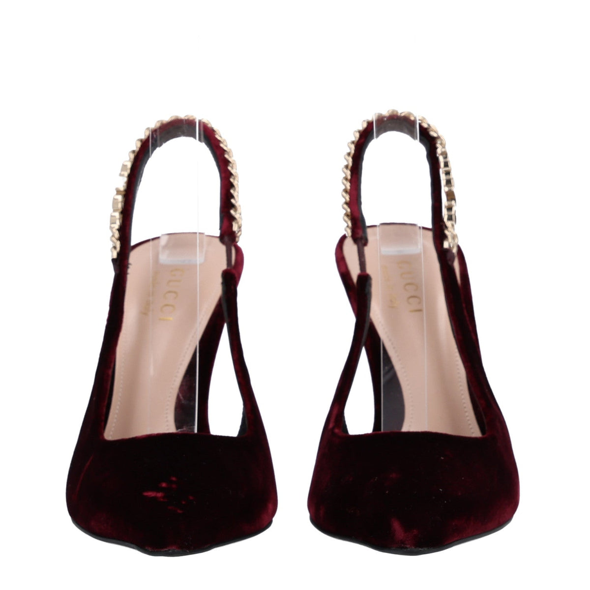 Velvet Crystal Nappa Charlotte Slingback Pumps 36.5 New Vineyard