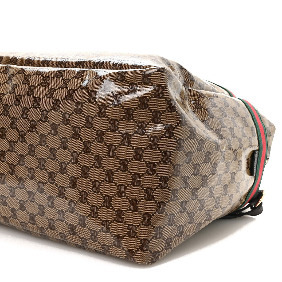 Crystal Monogram Web Large Carry On Duffle Bag Brown
