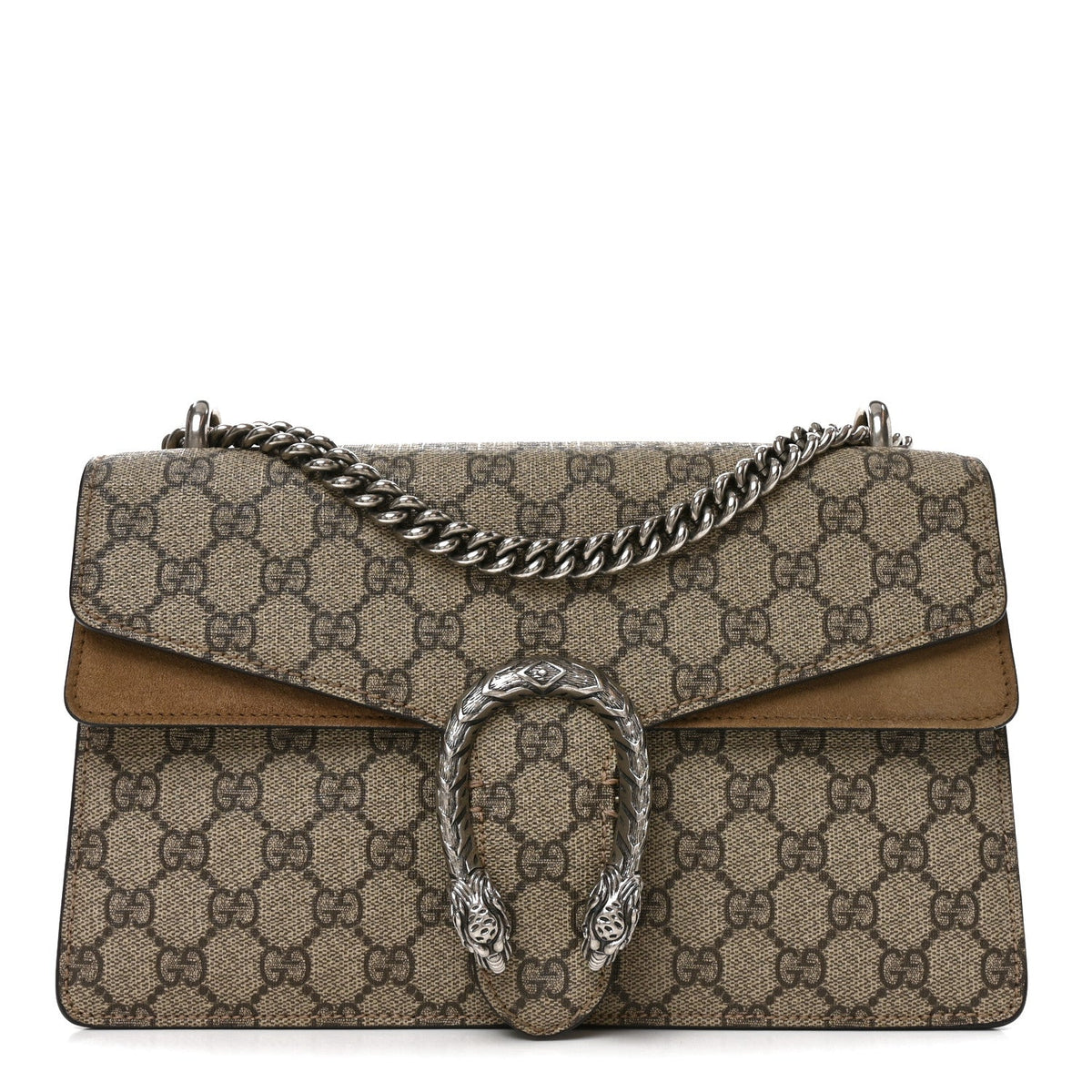 GG Supreme Monogram Small Dionysus Shoulder Bag Taupe