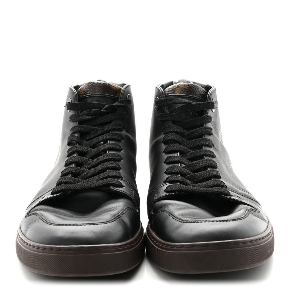 Calfskin Monogram Line-Up Sneaker Boot 6 Black