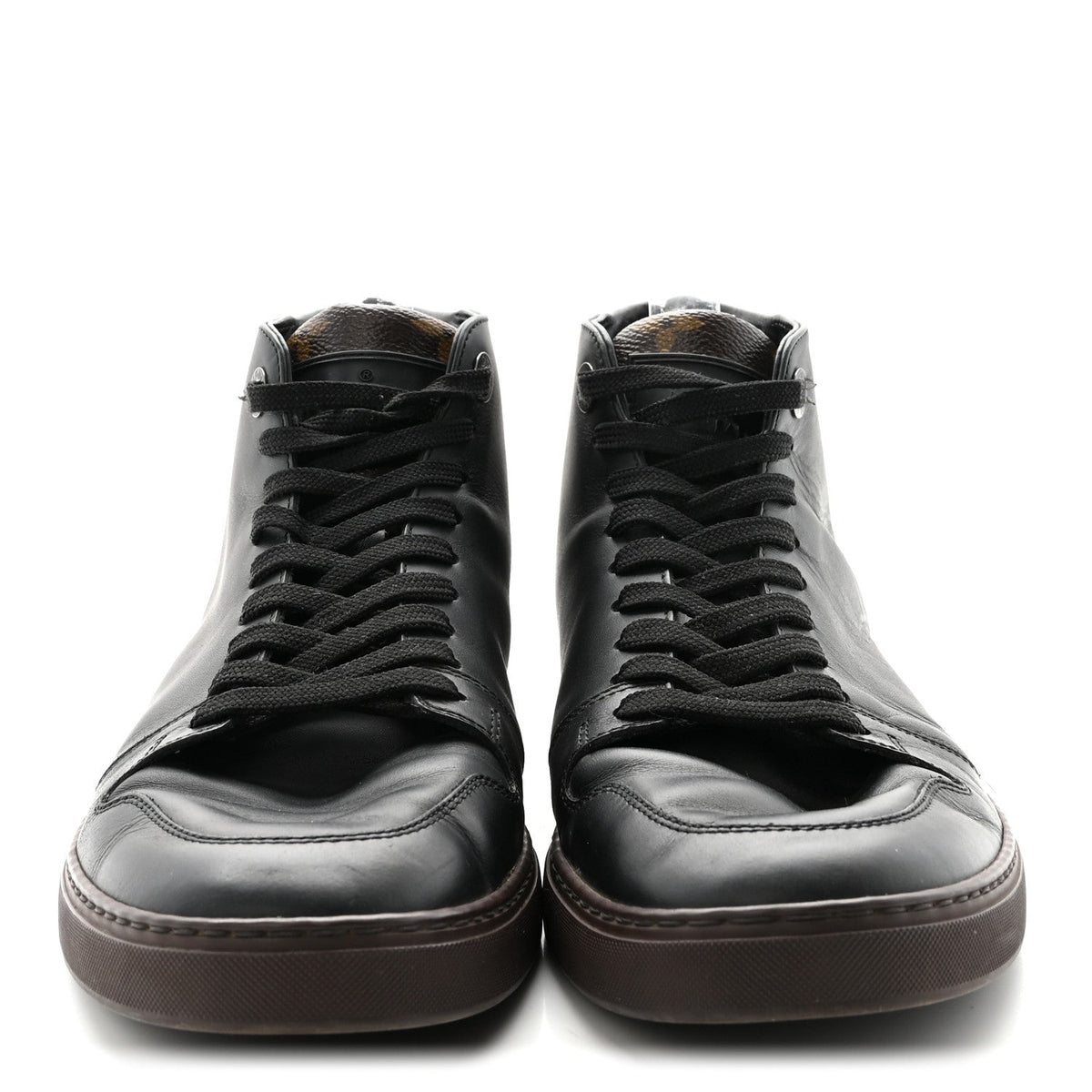 Calfskin Monogram Line-Up Sneaker Boot 6 Black