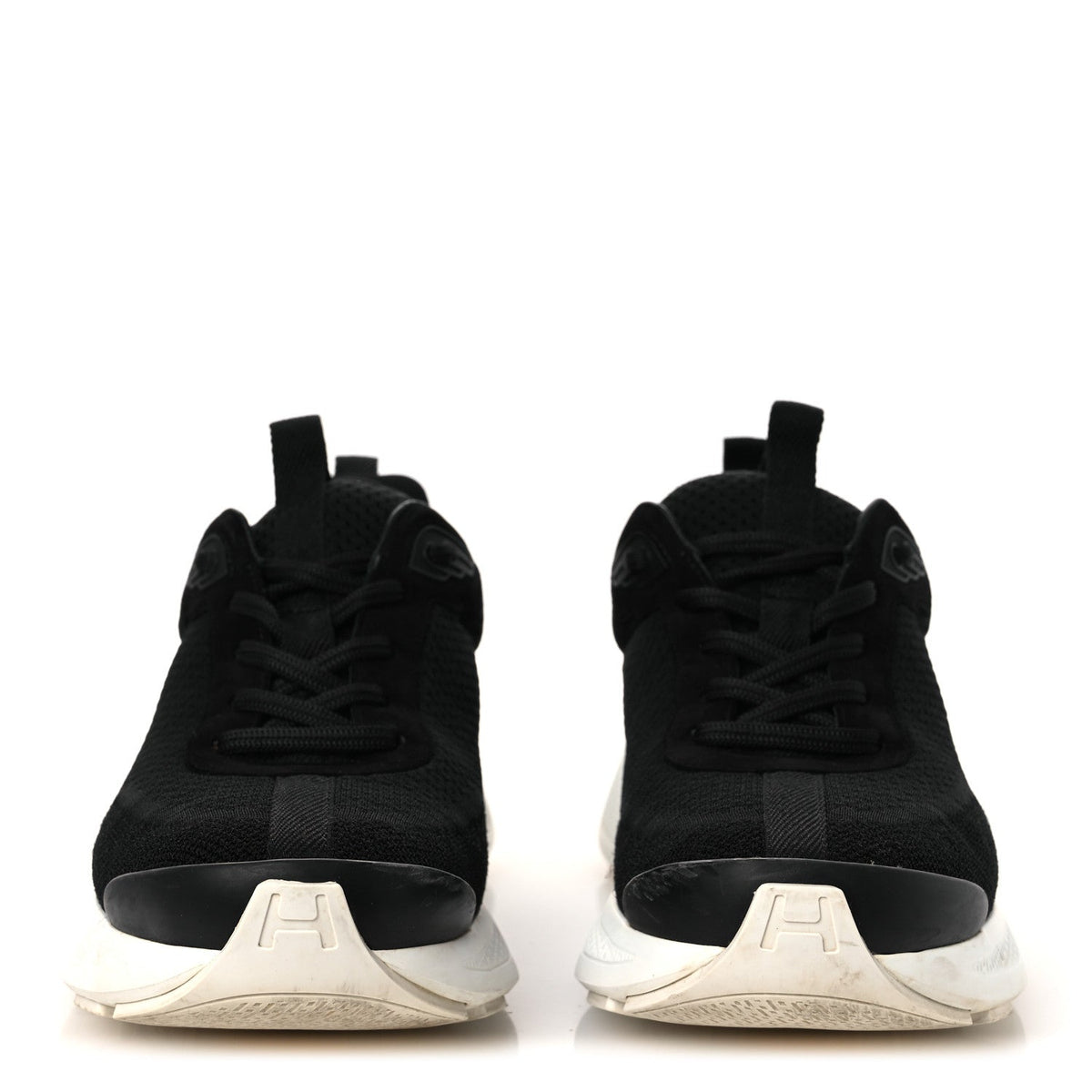 Technical Knit Suede Heros Sneakers 40 Black
