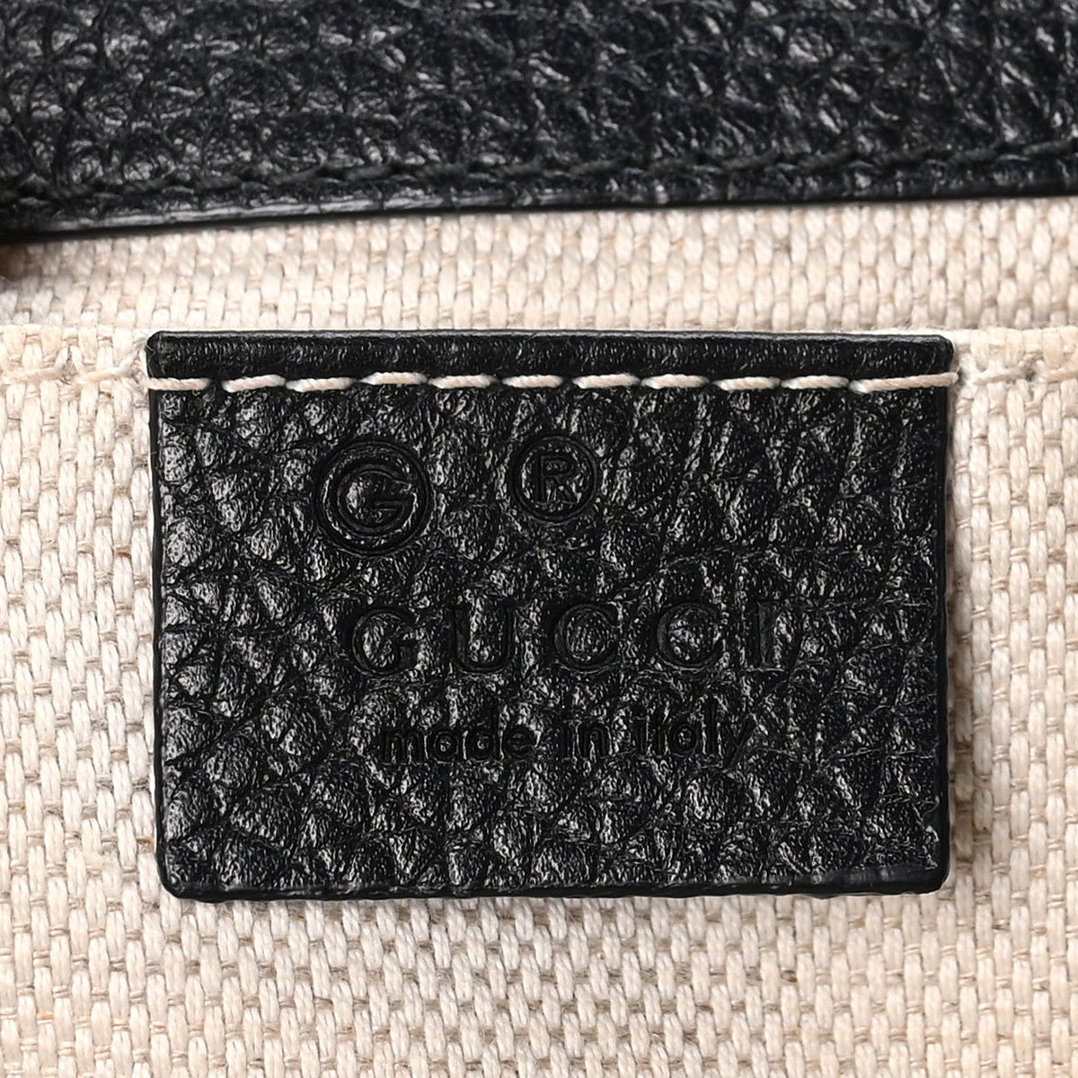 Calfskin Small GG Marmont Top Handle Bag Black