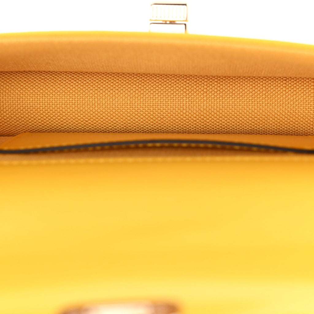 GG Monogram Scratch Lux Calfskin Mini Luce Shoulder Bag Yellow