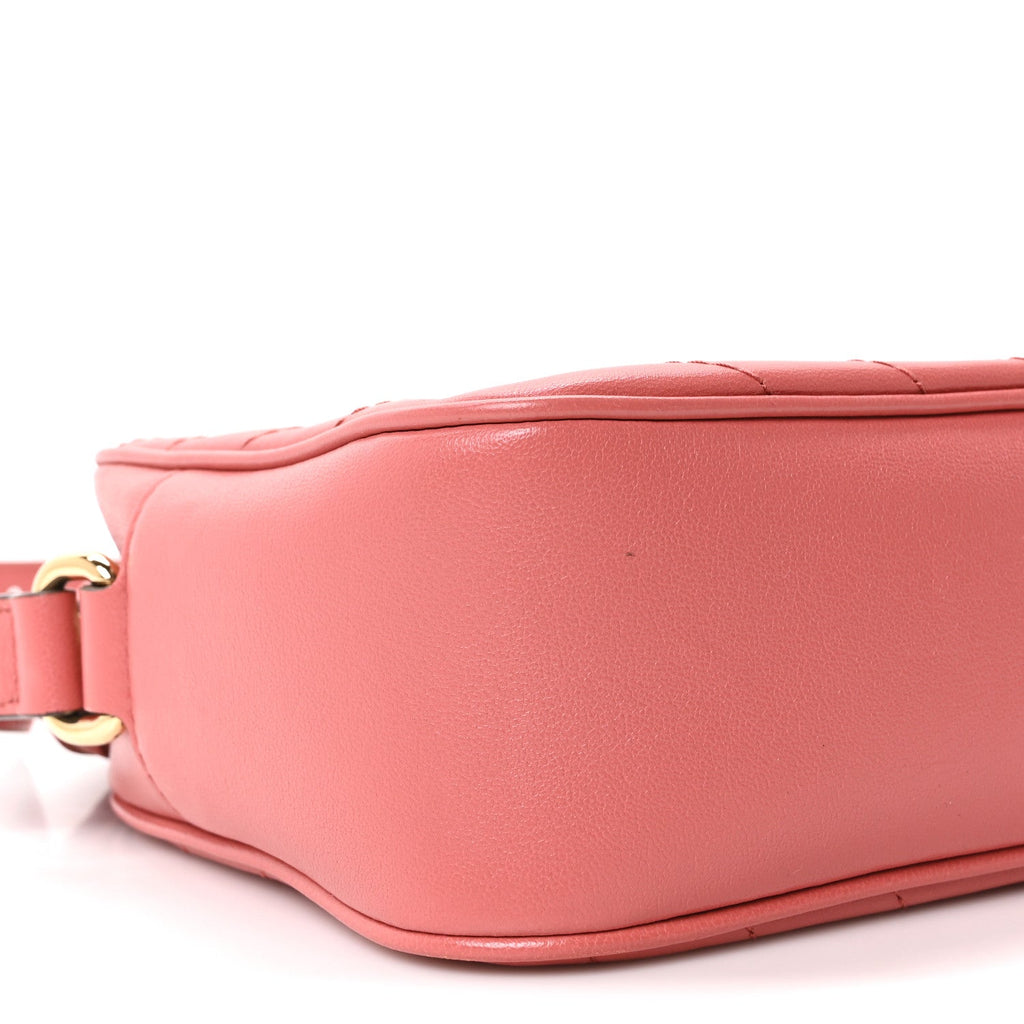 Sakai Be Green Calfskin Diagonal Stitched Small Blondie Shoulder Bag Gorgeus Grace
