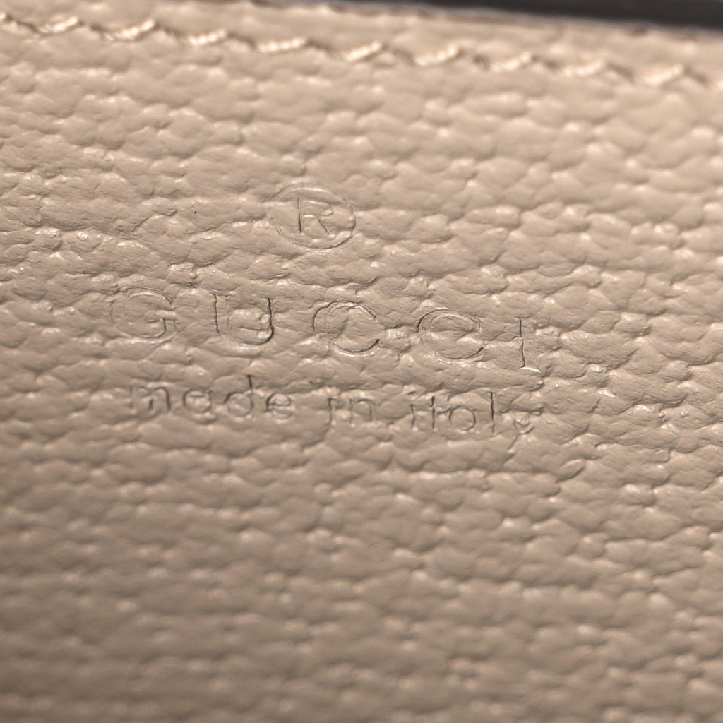 GG Supreme Monogram Textured Dollar Calfskin Web Small Ophidia Chain Shoulder Bag Beige Mystic White Oatmeal