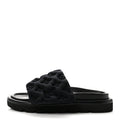 Technical Fabric Embossed Monogram Pool Pillow Comfort Mules 36 Black