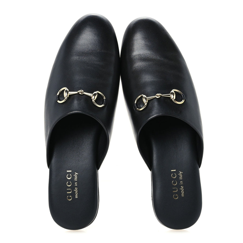 Nappa Annette Horsebit Slippers 39.5 Black