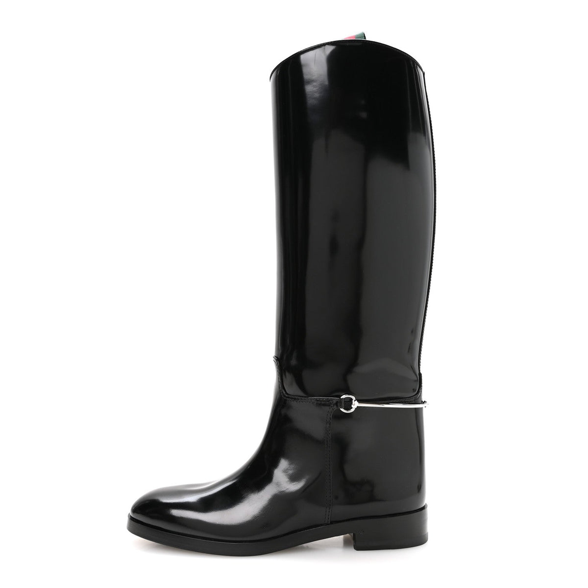 Brushed Calfskin Michelangelo Slim Horsebit Riding Boots 38 Luscious Green