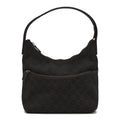 Denim Monogram Small Hobo Dark Brown