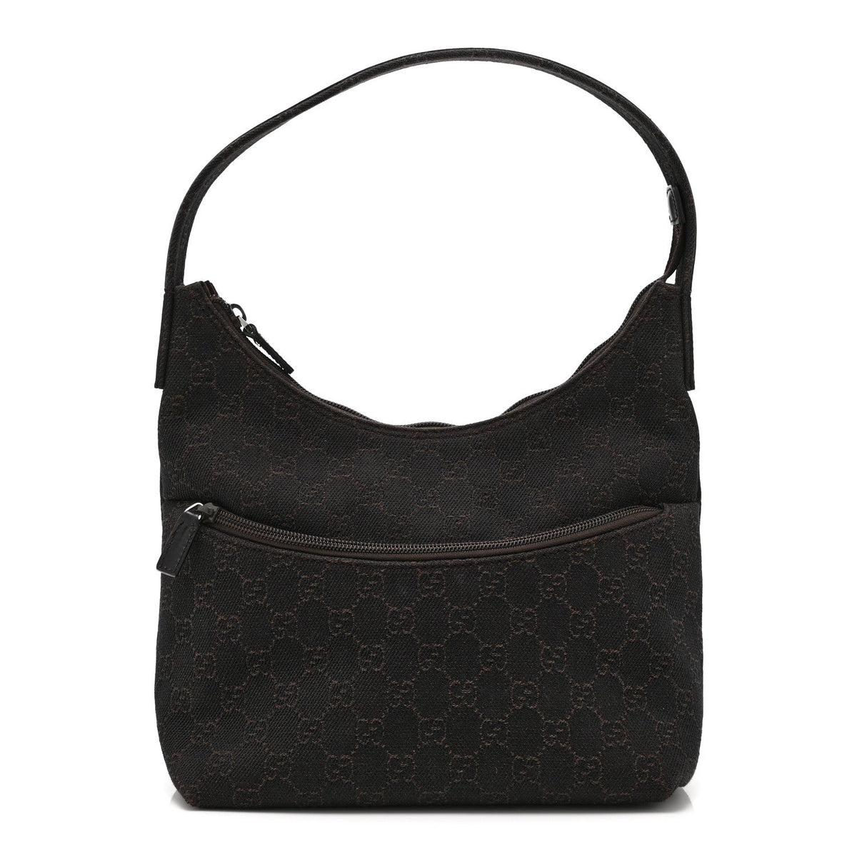 Denim Monogram Small Hobo Dark Brown