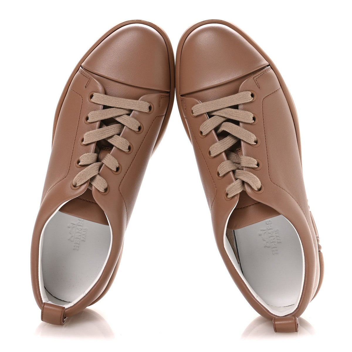 Calfskin Womens Happy Sneakers 37.5 Rose Perle