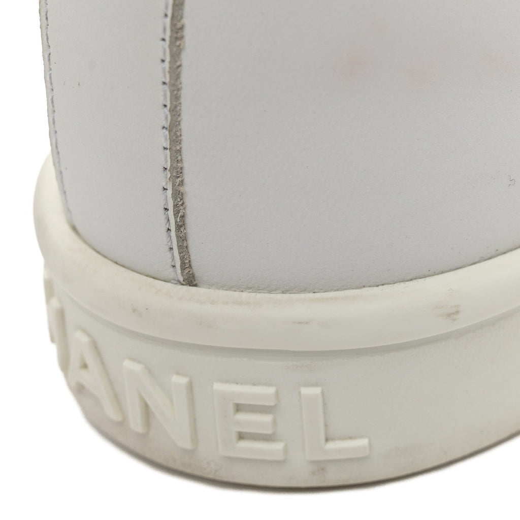 Calfskin CC Womens Sneakers 38.5 White 39.5 White