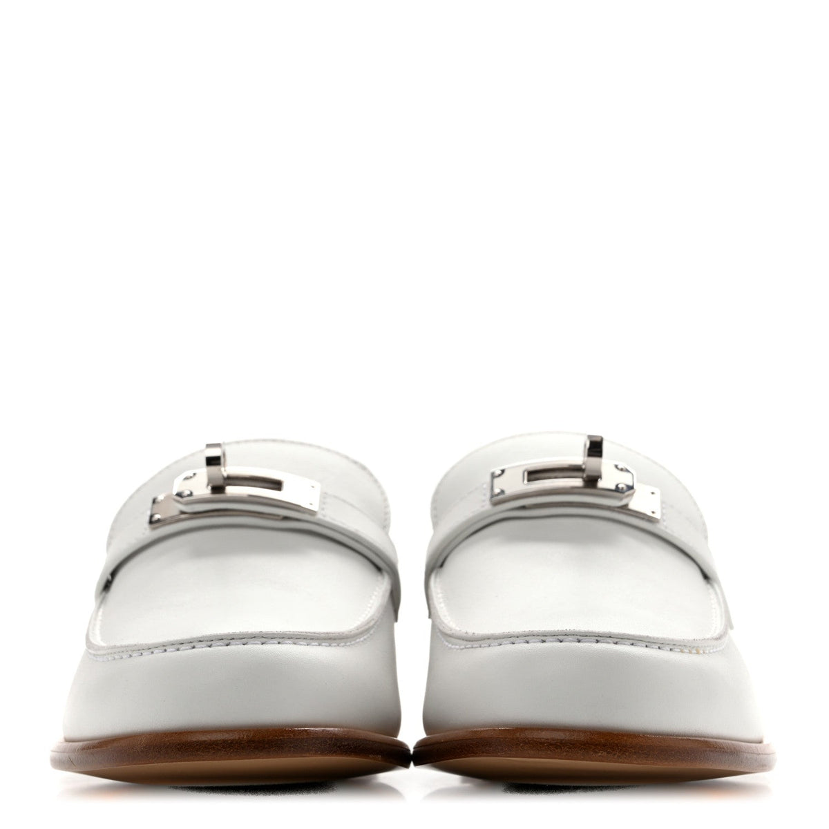 Calfskin Womens Destin Loafers 36 White