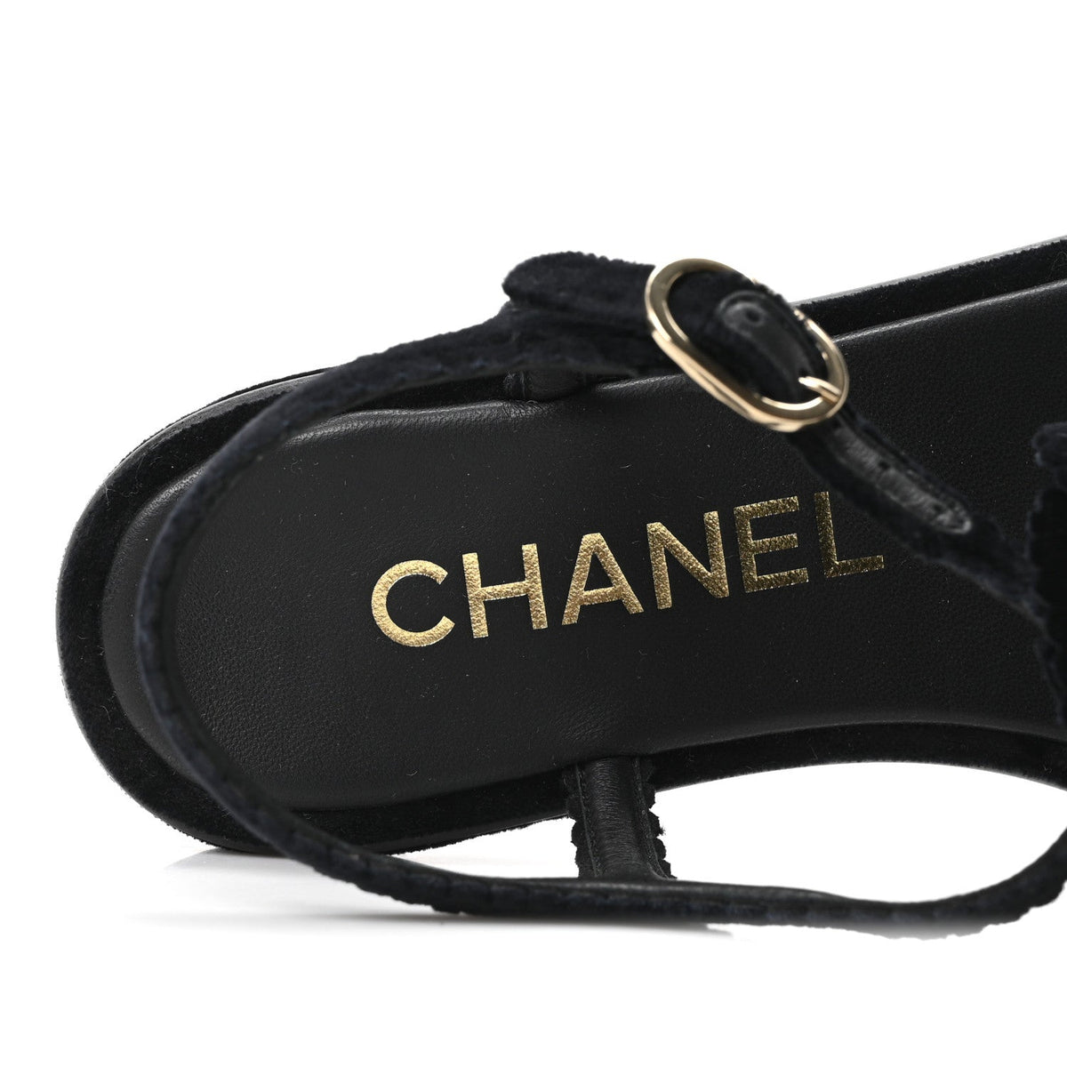 Velvet Pearl Camellia Thong Sandals 37.5 Black