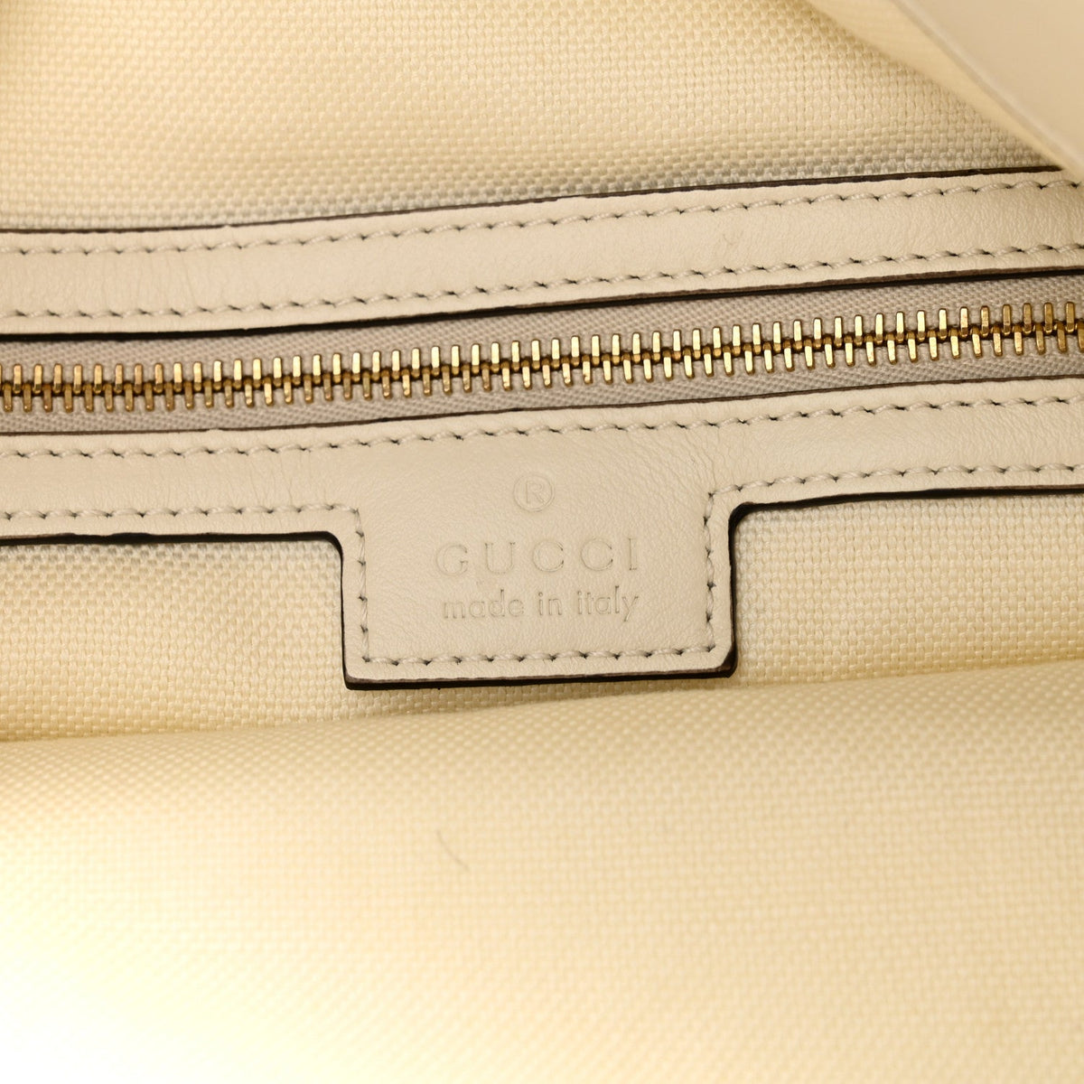 Calfskin Beatrix Horsebit Large Tote Bag Mystic White