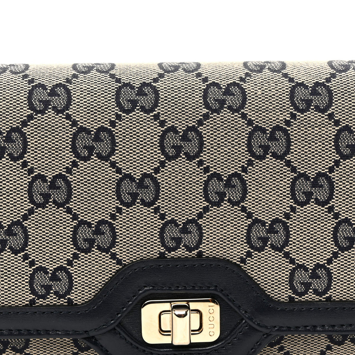 GG Monogram Small Luce Shoulder Bag Beige Blue