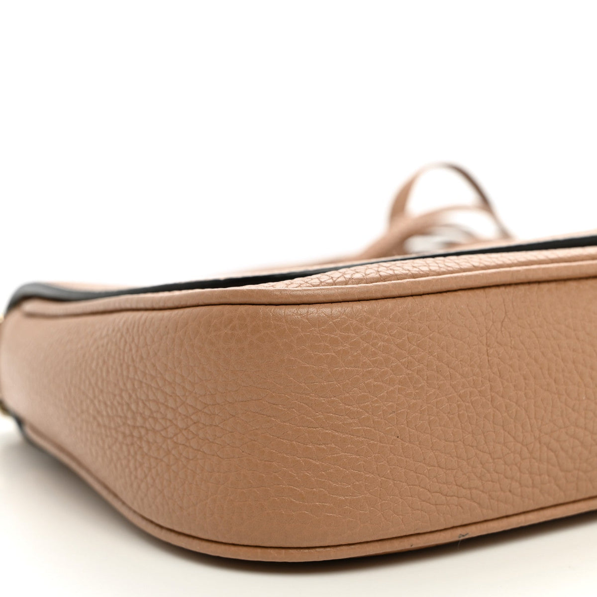 Pebbled Calfskin Medium Soho Flap Crossbody Camelia