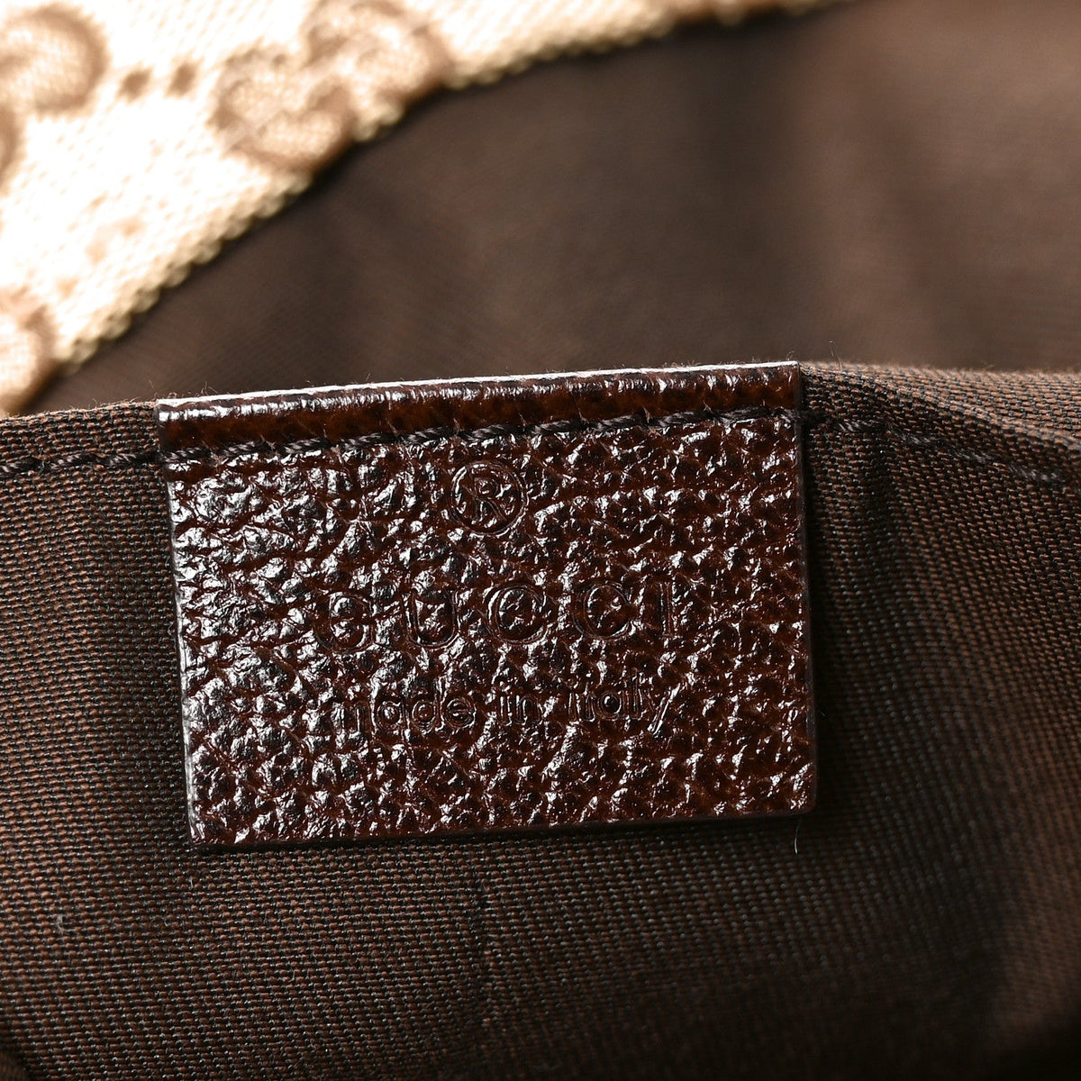 GG Monogram Medium Handle Vertical Tote Bag Dark Brown