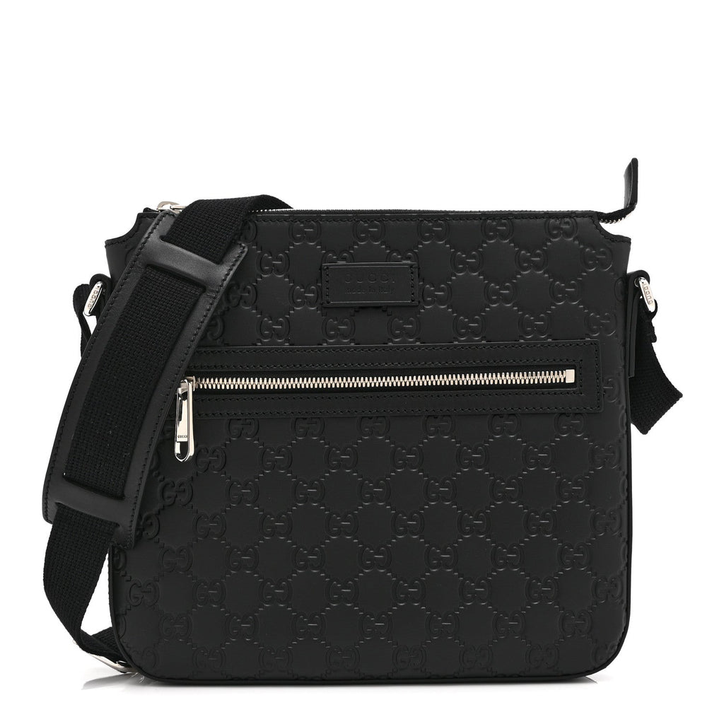 Guccissima Signature Small Messenger Bag Black