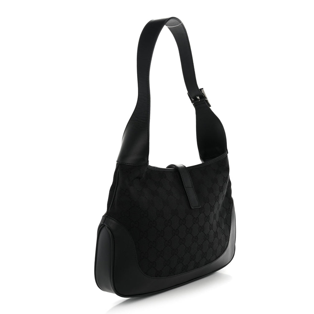 Monogram Small Jackie O Hobo Black