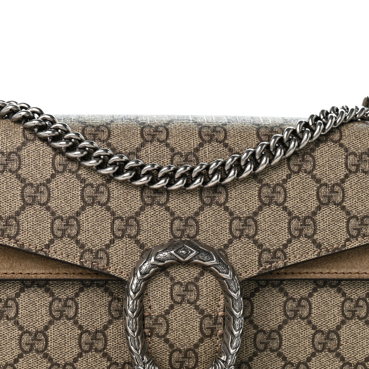 GG Supreme Monogram Small Dionysus Shoulder Bag Taupe