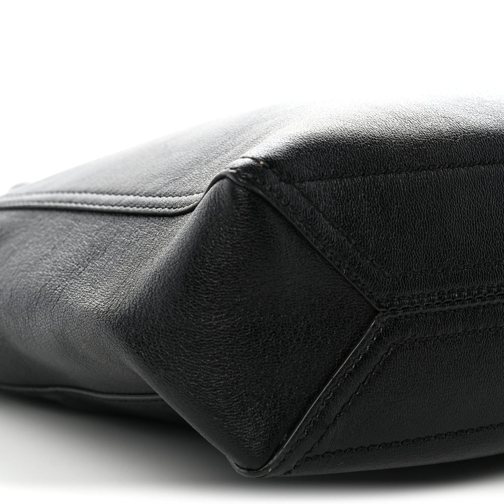 New Sakai Calfskin Lux Small Dahlia Tote Black