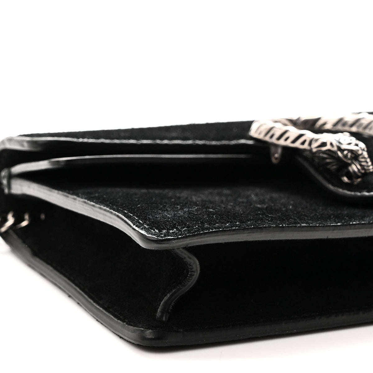 Suede Super Mini Dionysus Shoulder Bag Black
