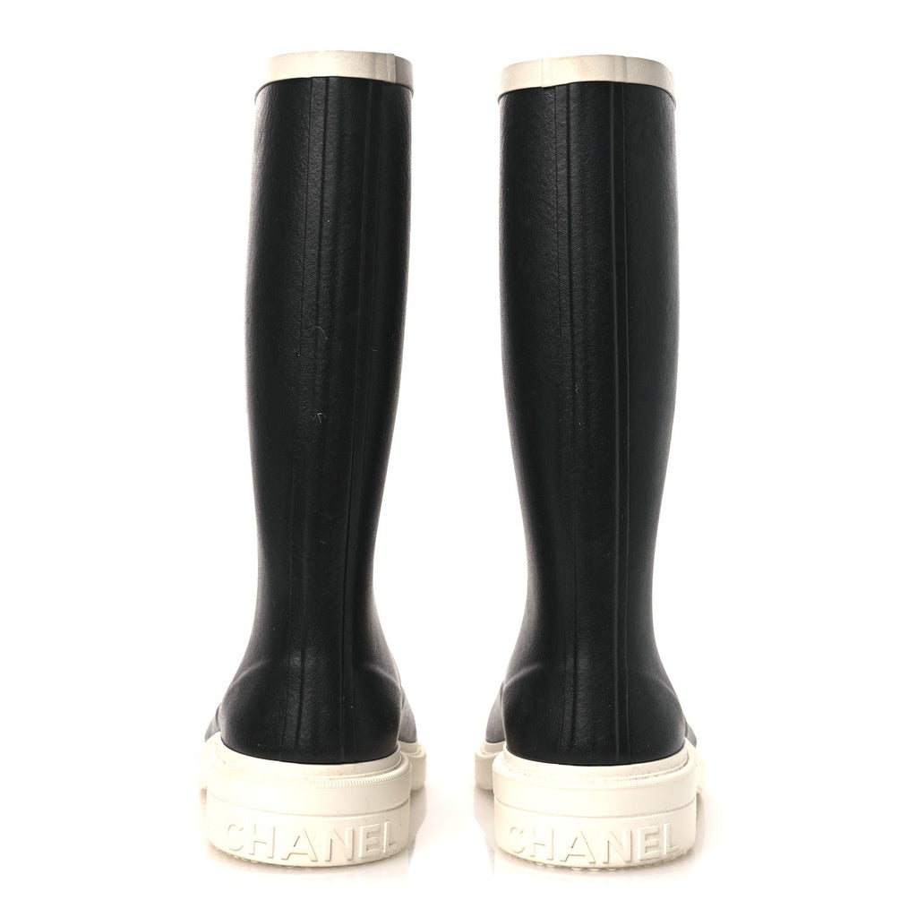 Caoutchouk CC High Boots 41 Black White