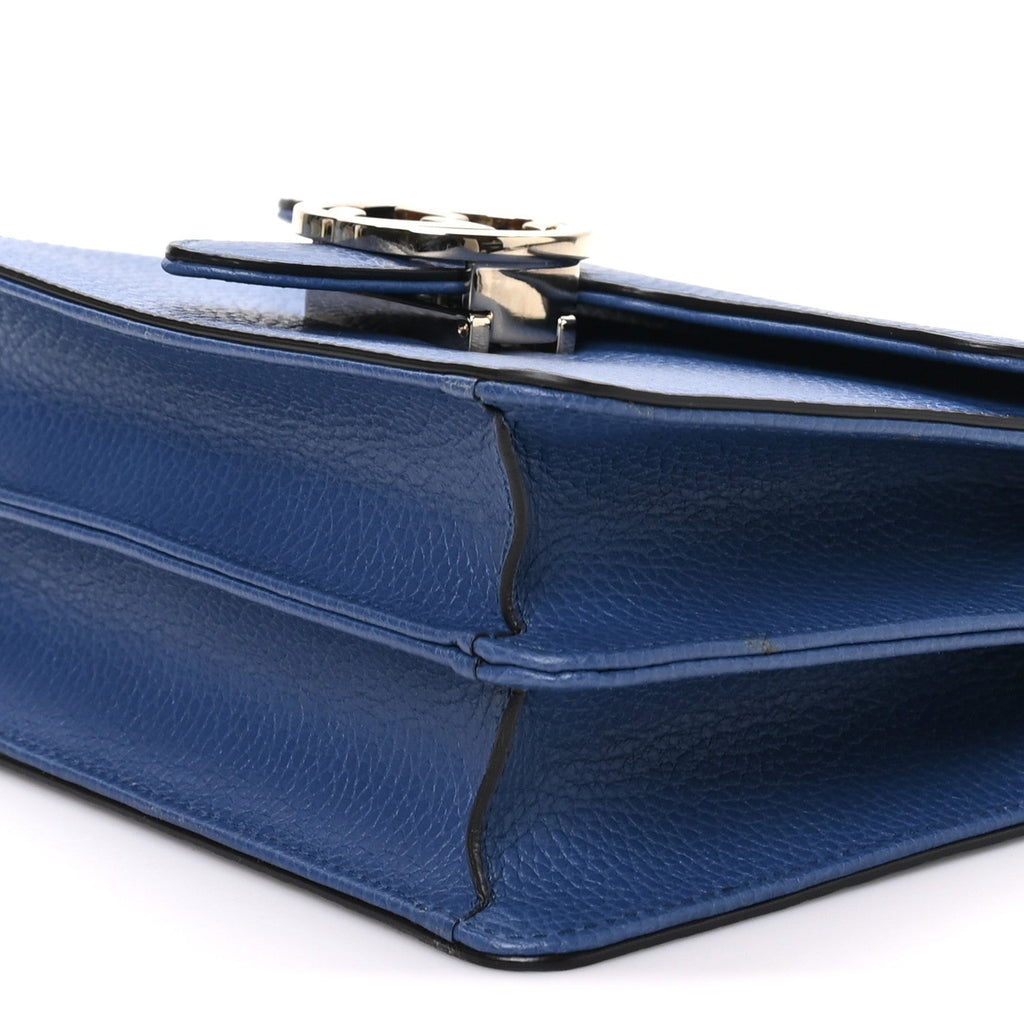 Dollar Calfskin Small Interlocking G Shoulder Bag Caspian