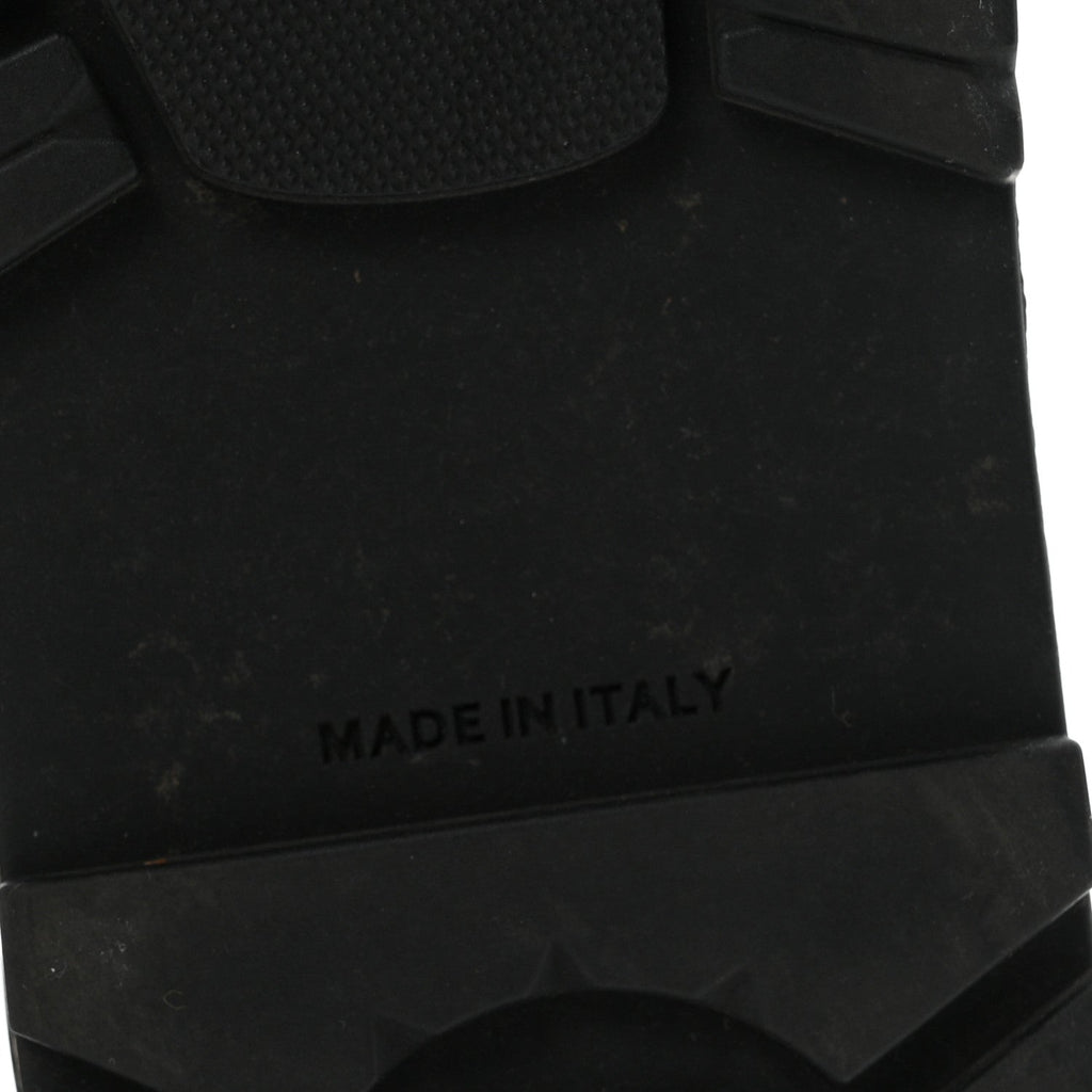Calfskin Cap Toe CC Ankle Boots 38.5 Grey Black