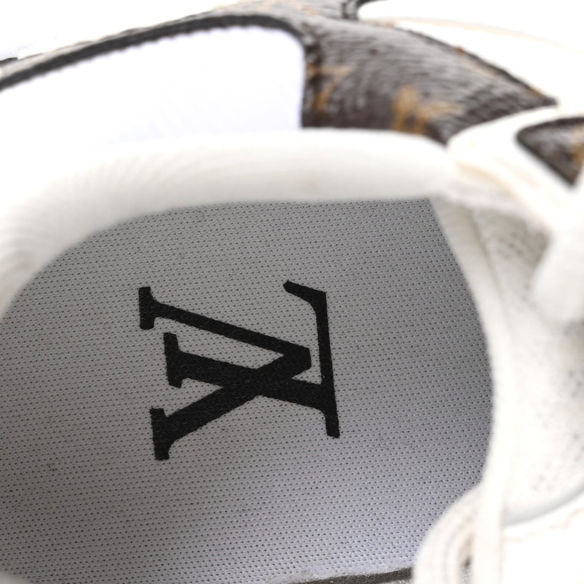Mesh Monogram LV Olympia Sneakers 35.5 White